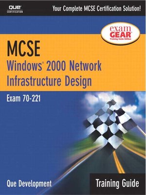 cover image of MCSE Training Guide (70-221): Windows 2000 Network Infrastructure Design